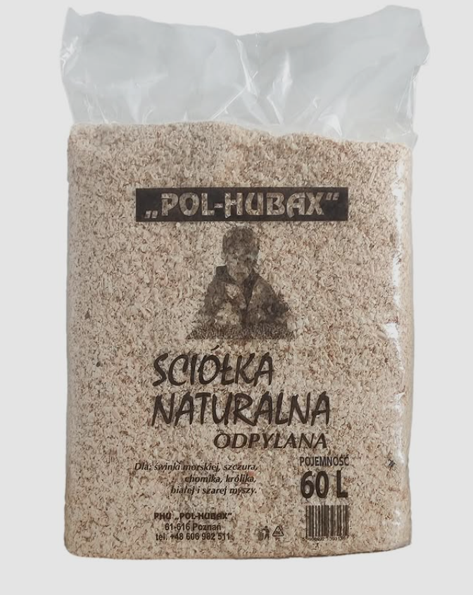 Trociny - Ściółka Naturalna Odpylona Pol-Hubax 60L