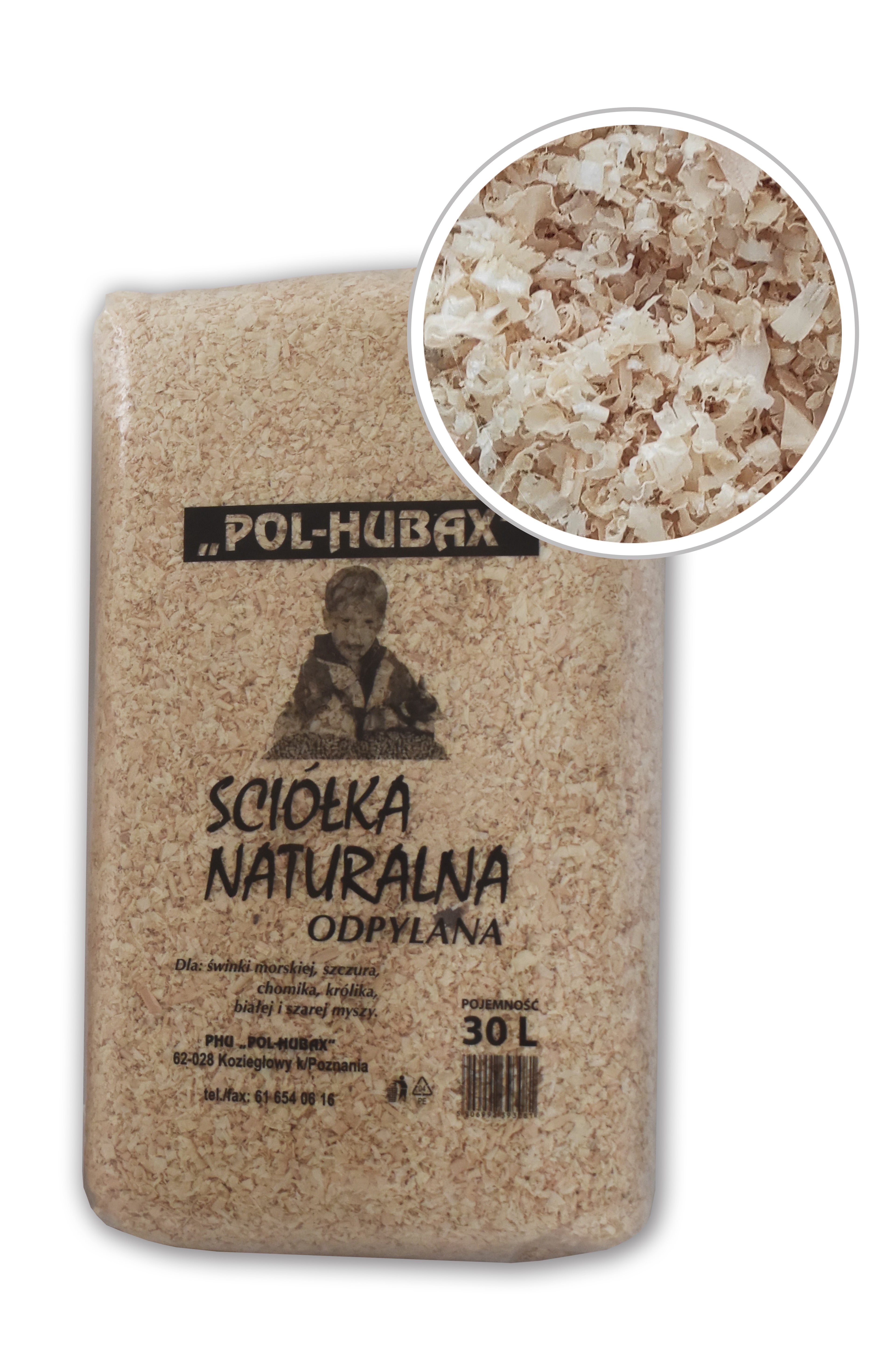 Trociny - Ściółka Naturalna Odpylona Pol-Hubax 30L
